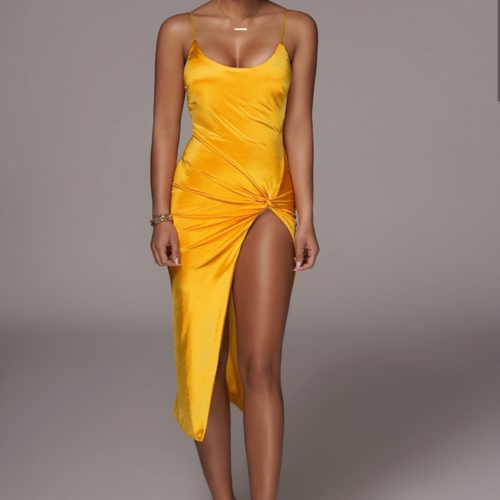 Aldis high slit dress
